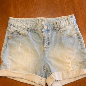 Justice jean shorts girls size 16